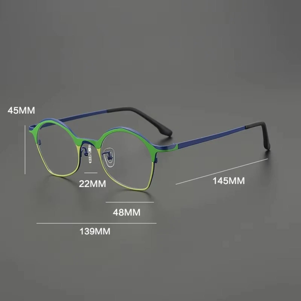 
Gafas Panto de titanio mate