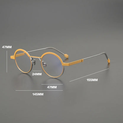 
Gafas redondas de titanio ultraligeras - Imagen 6