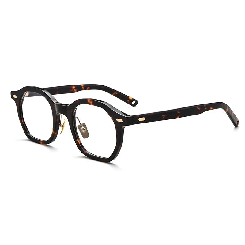 
Montura cuadrada de acetato clásico - Carey