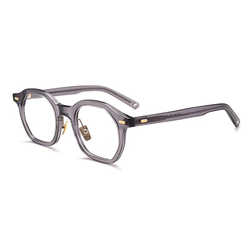 
Montura cuadrada de acetato clásico - Gris
