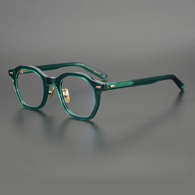 
Montura cuadrada de acetato clásico - Verde