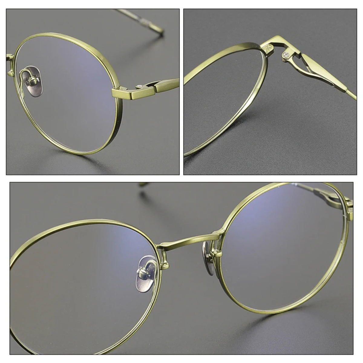 
Gafas redondas de titanio coreanas