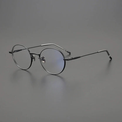 
Gafas redondas de titanio coreanas