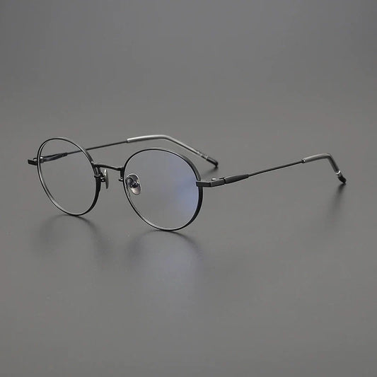 Gafas redondas de titanio coreanas