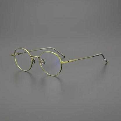 
Gafas redondas de titanio coreanas - Imagen 2