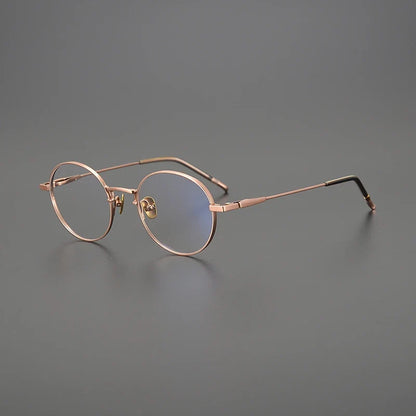 
Gafas redondas de titanio coreanas - Imagen 3