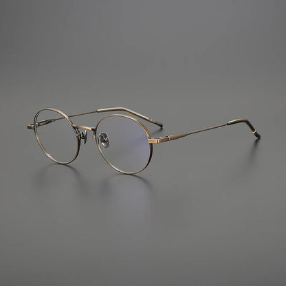 
Gafas redondas de titanio coreanas - Imagen 7