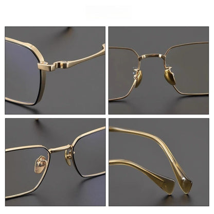 
Gafas cuadradas grandes de titanio - Imagen 5