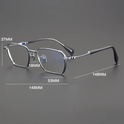 
Gafas cuadradas grandes de titanio - Imagen 6