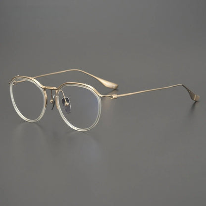 
Gafas redondas de titanio Windsor coreanas - Imagen 2
