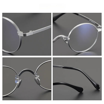 
Gafas redondas antiguas de titanio - Imagen 6