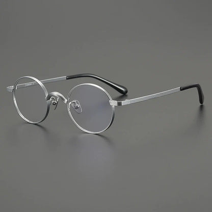 
Gafas redondas antiguas de titanio - Imagen 2
