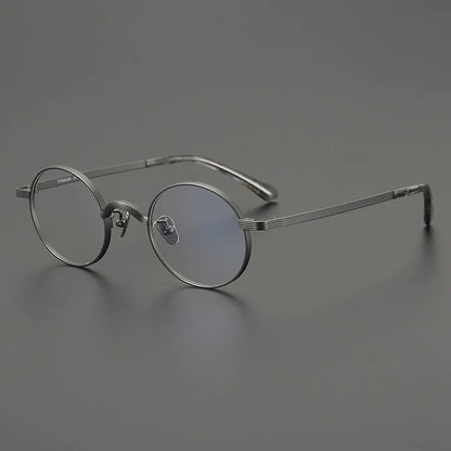 
Gafas redondas antiguas de titanio - Imagen 4