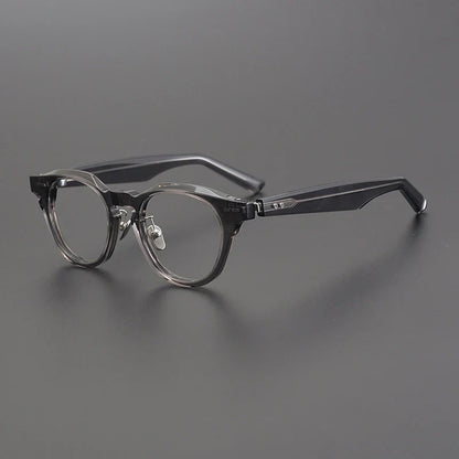 
Gafas de acetato japonés estilo panto con puente de cerradura