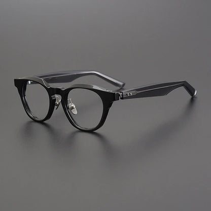 
Gafas de acetato japonés estilo panto con puente de cerradura - Imagen 4
