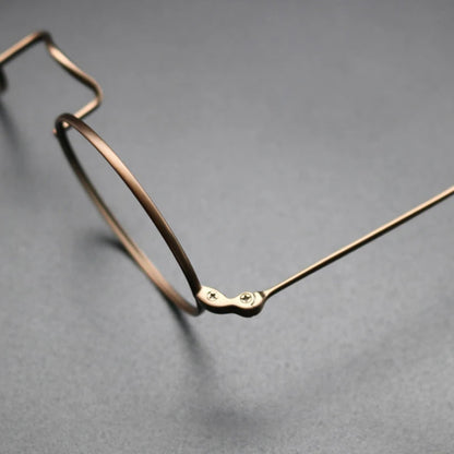 
Gafas redondas de titanio de tamaño pequeño - Imagen 7