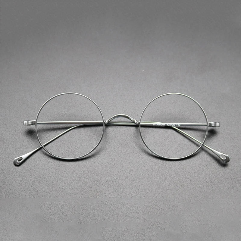 
Gafas redondas de titanio de tamaño pequeño - plata