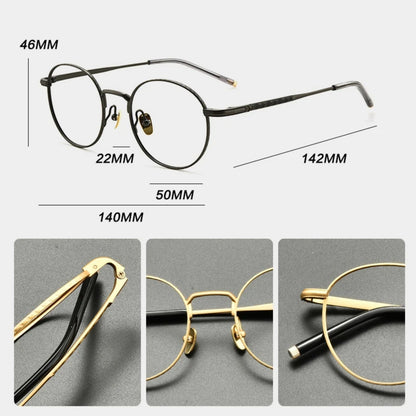 
Gafas redondas de titanio - Imagen 6