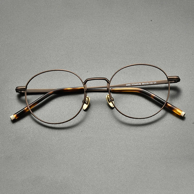 
Gafas redondas de titanio