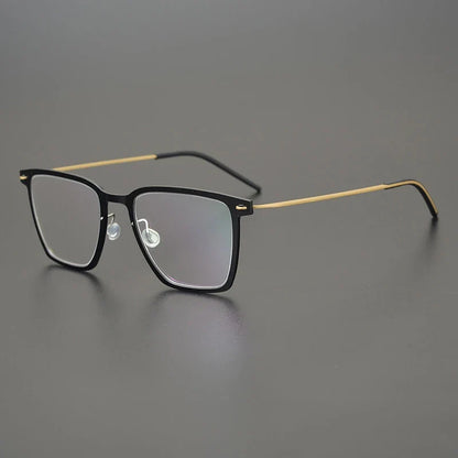 
Gafas cuadradas de titanio transparente