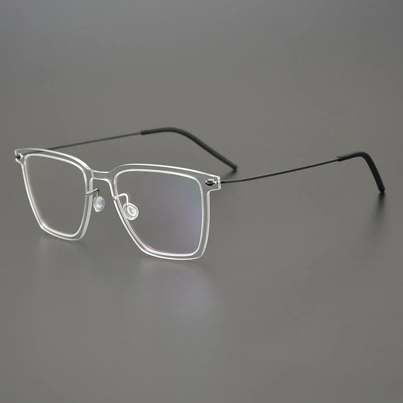 
Gafas cuadradas de titanio transparente - Transparente