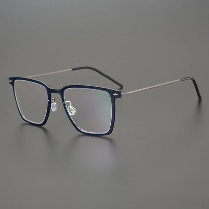 
Gafas cuadradas de titanio transparente - Imagen 4