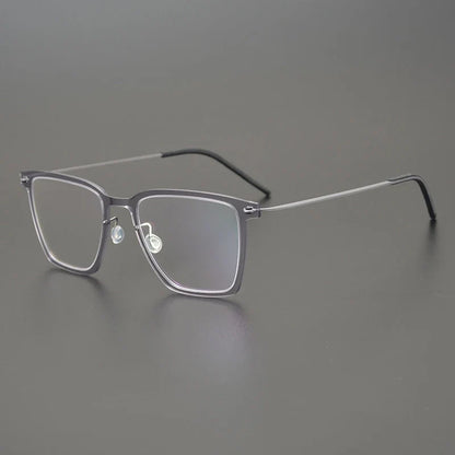 
Gafas cuadradas de titanio transparente - Imagen 5