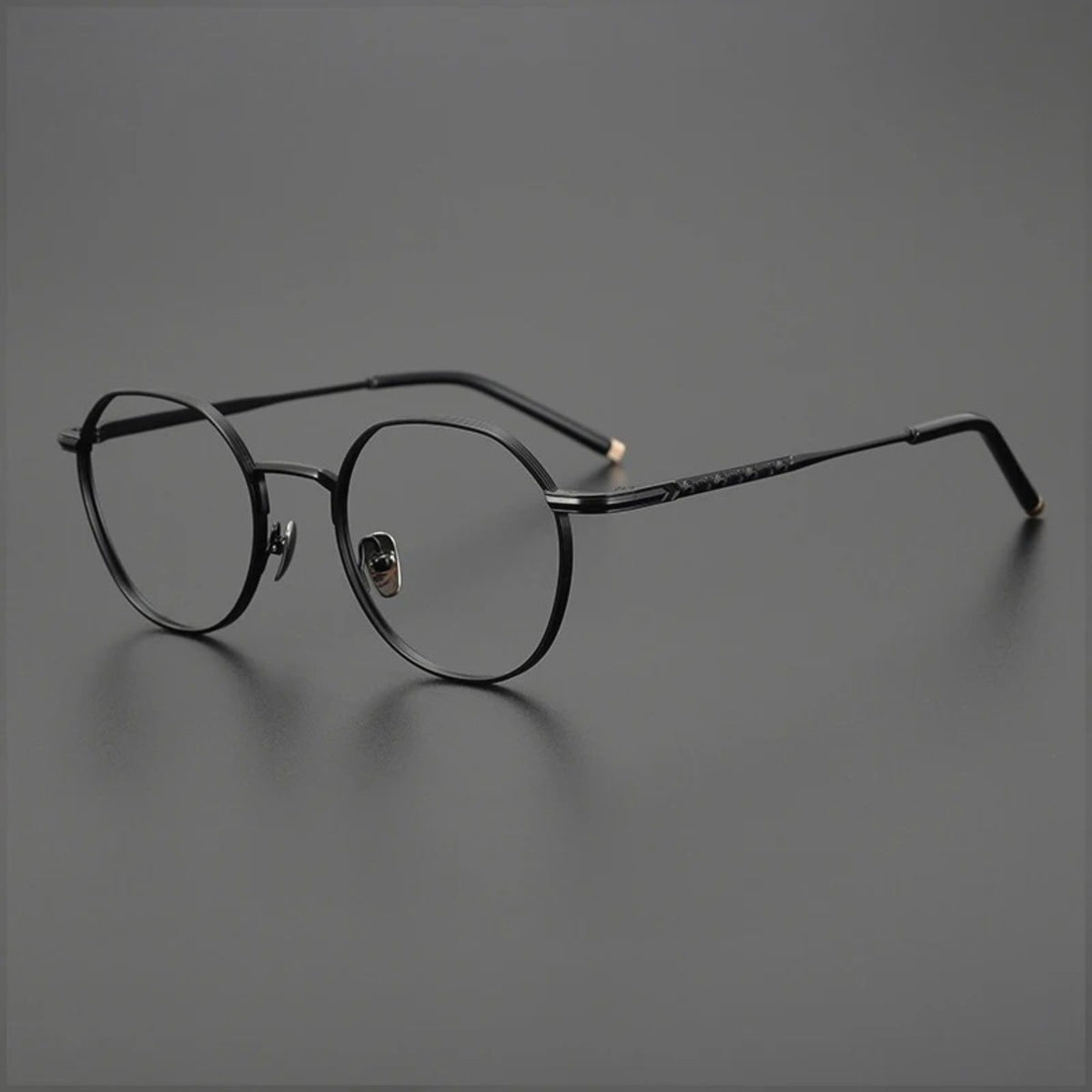 
Gafas redondas de titanio japonés