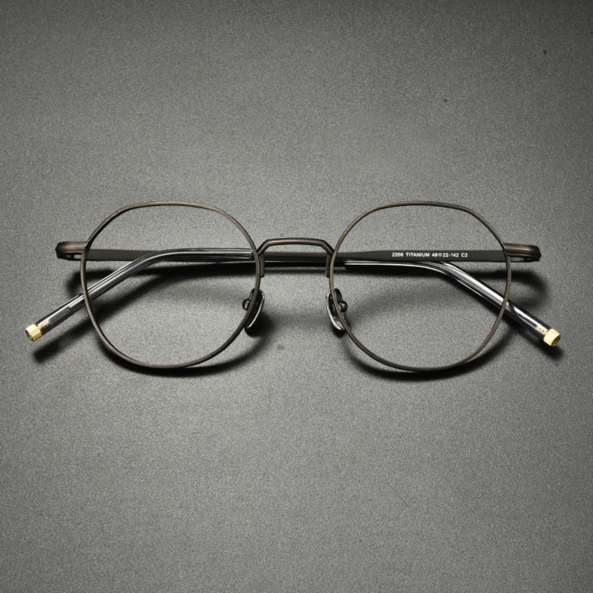 
Gafas redondas de titanio japonés