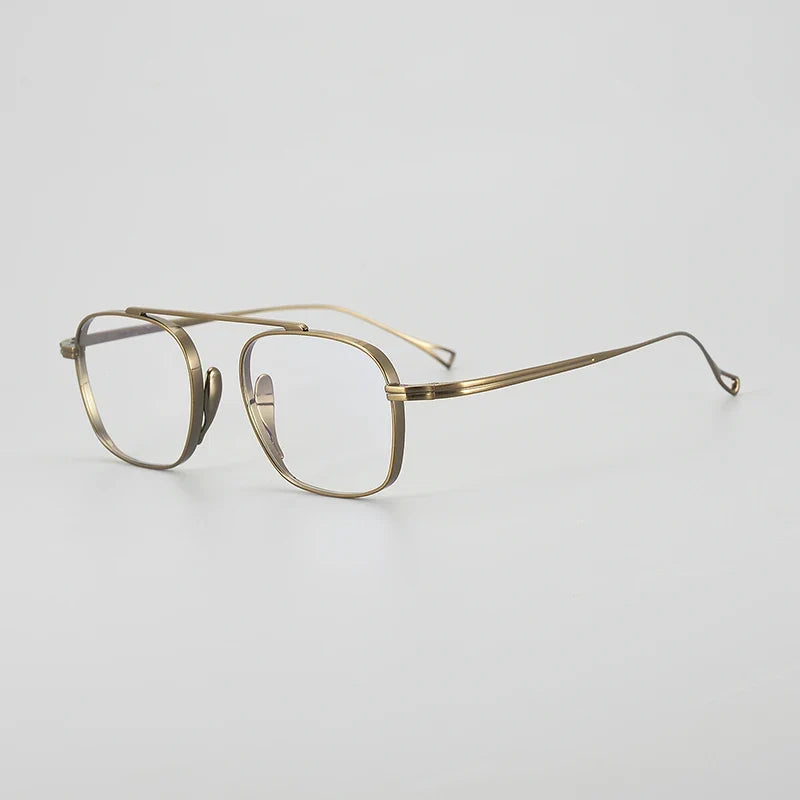 
Gafas de piloto de titanio petite - Bronce