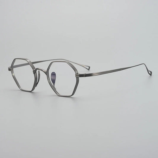 Gafas redondas de titanio ultraligeras
