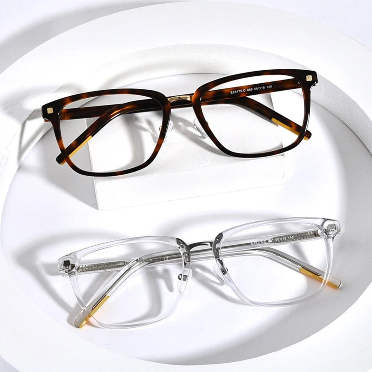 
Gafas cuadradas de acetato cristal