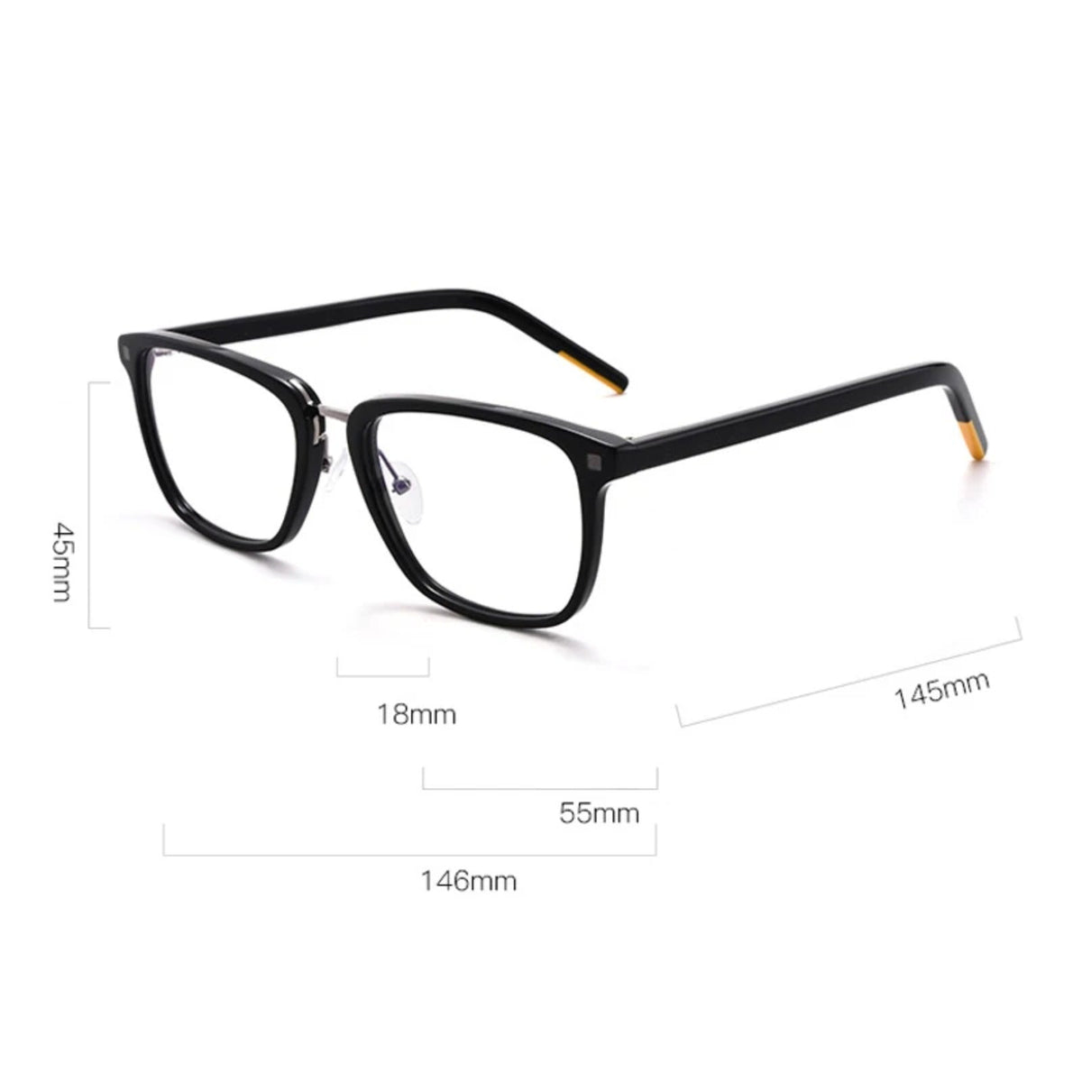 
Gafas cuadradas de acetato cristal
