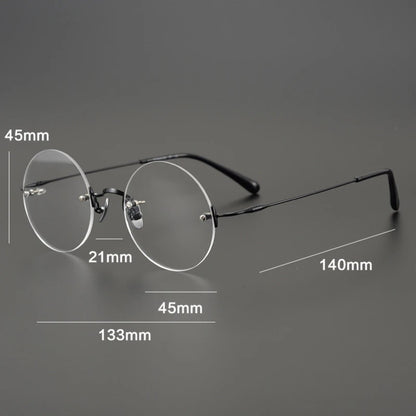 
Gafas redondas de titanio al aire - Imagen 5