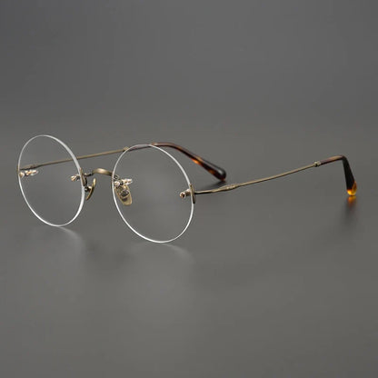 
Gafas redondas de titanio al aire - Imagen 2