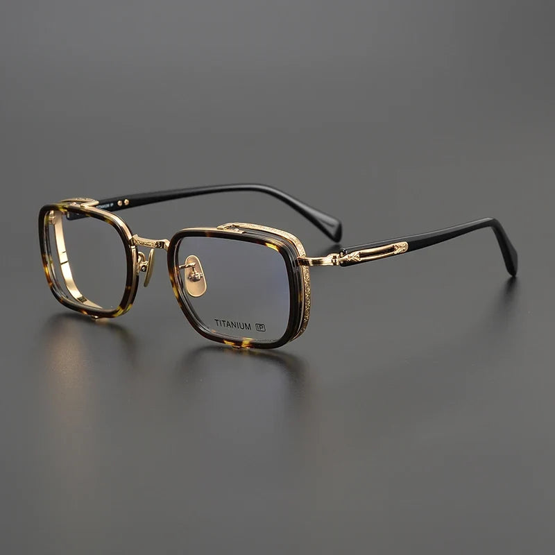 
Gafas cuadradas de cristal en acetato y titanio - Carey