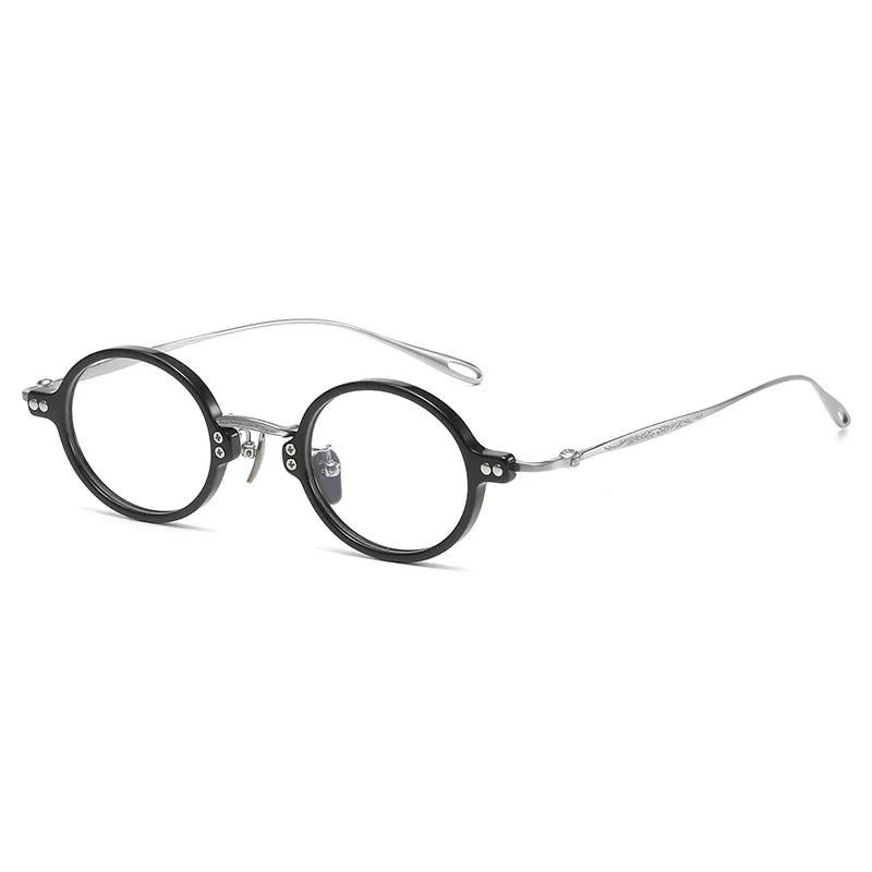 
Gafas redondas de acetato y titanio de tamaño pequeño
