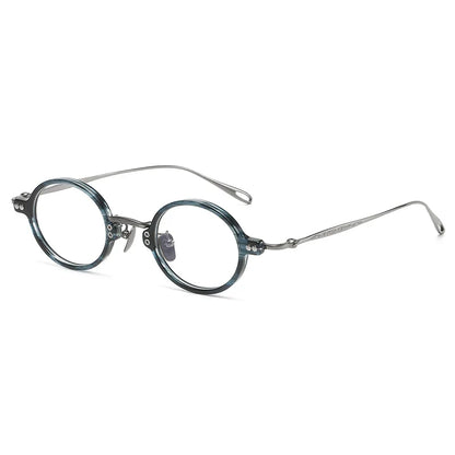 
Gafas redondas de acetato y titanio de tamaño pequeño - Imagen 5