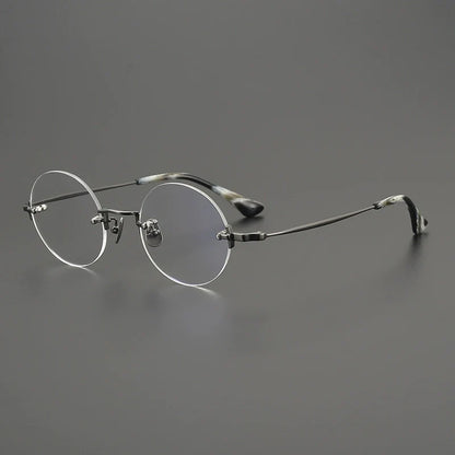 
Gafas redondas al aire de  titanio hechas a mano - Imagen 4