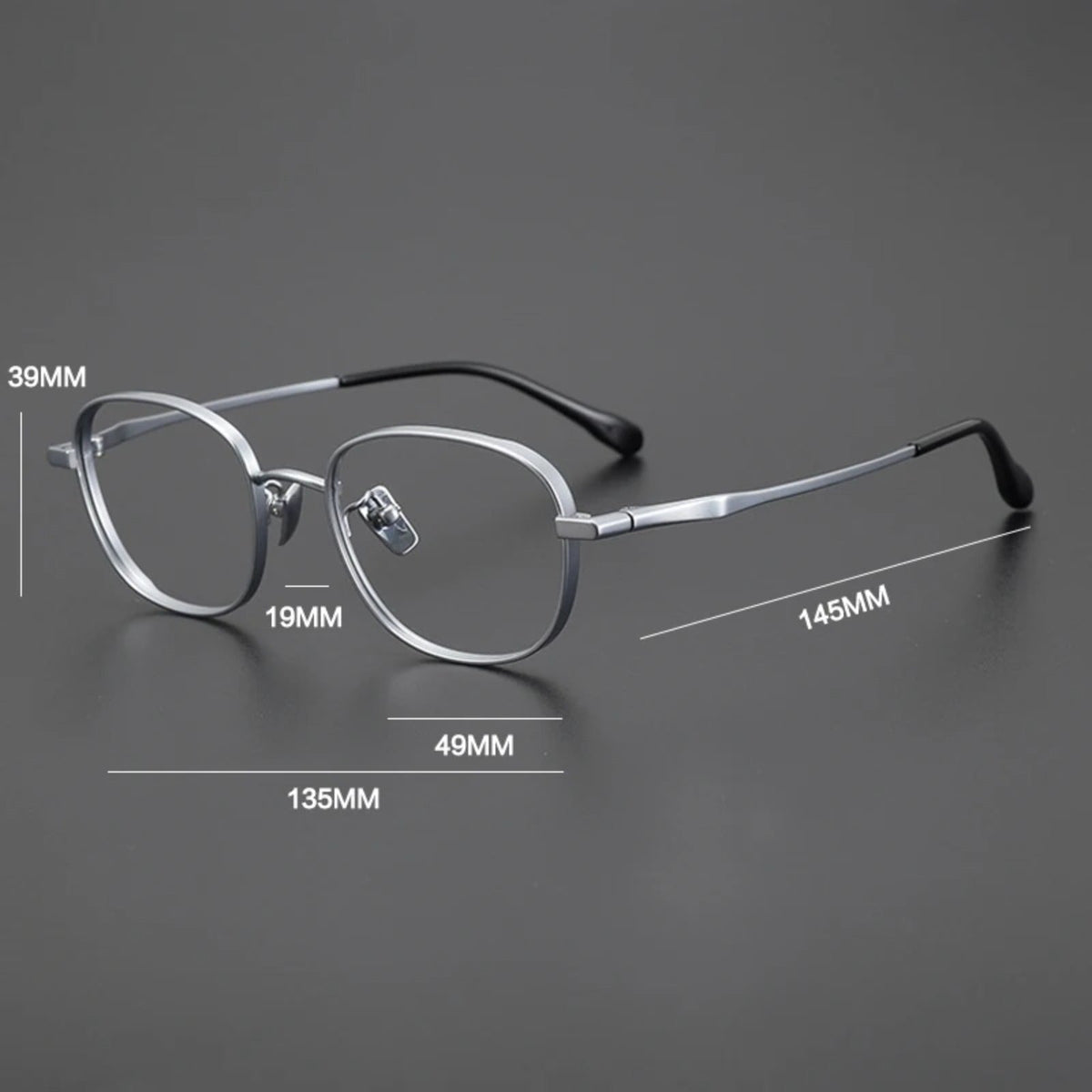 
Gafas Panto de titanio azul en tamaño pequeño