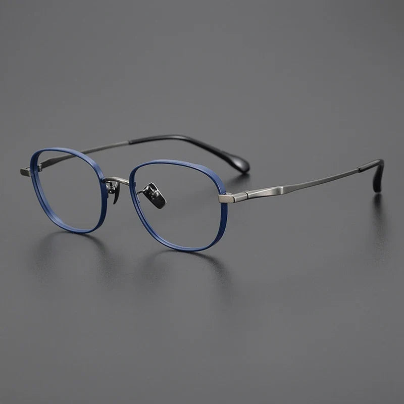 
Gafas Panto de titanio azul en tamaño pequeño - Azul