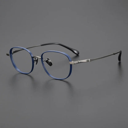 
Gafas Panto de titanio azul en tamaño pequeño - Imagen 2