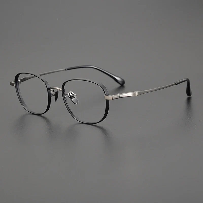 
Gafas Panto de titanio azul en tamaño pequeño - Gris metálico