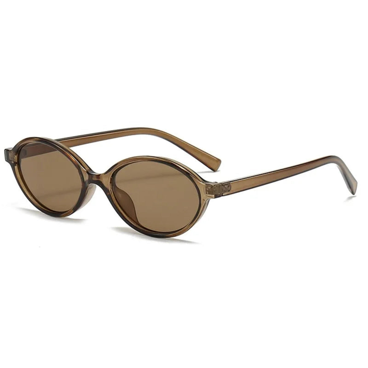 
Gafas de sol ovaladas pequeñas de policarbonato con protección UV400 - Ámbar