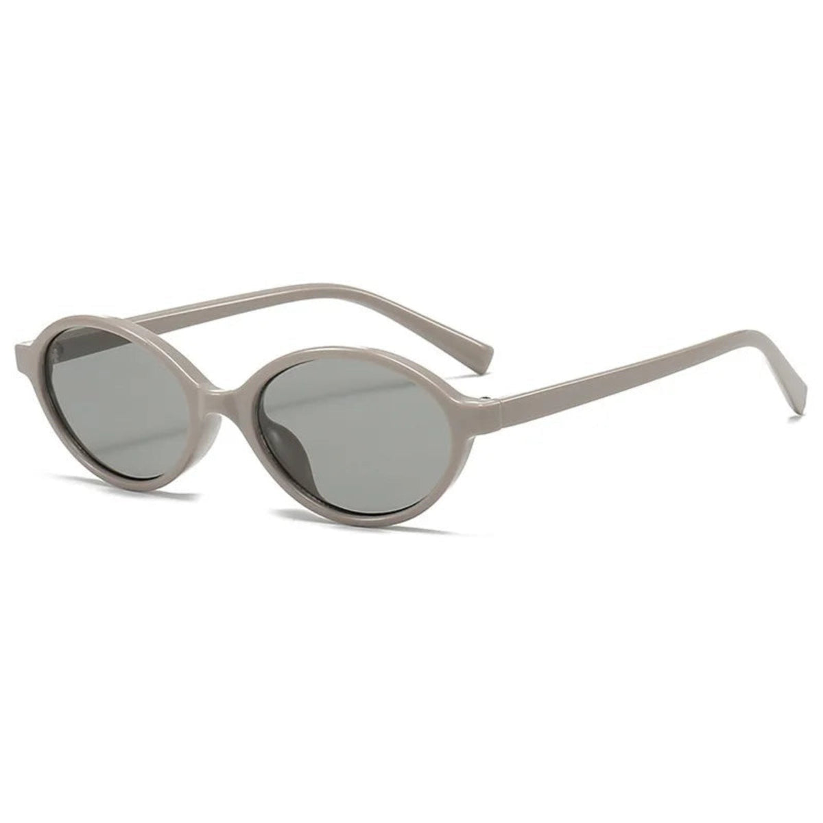 
Gafas de sol ovaladas pequeñas de policarbonato con protección UV400 - Gris