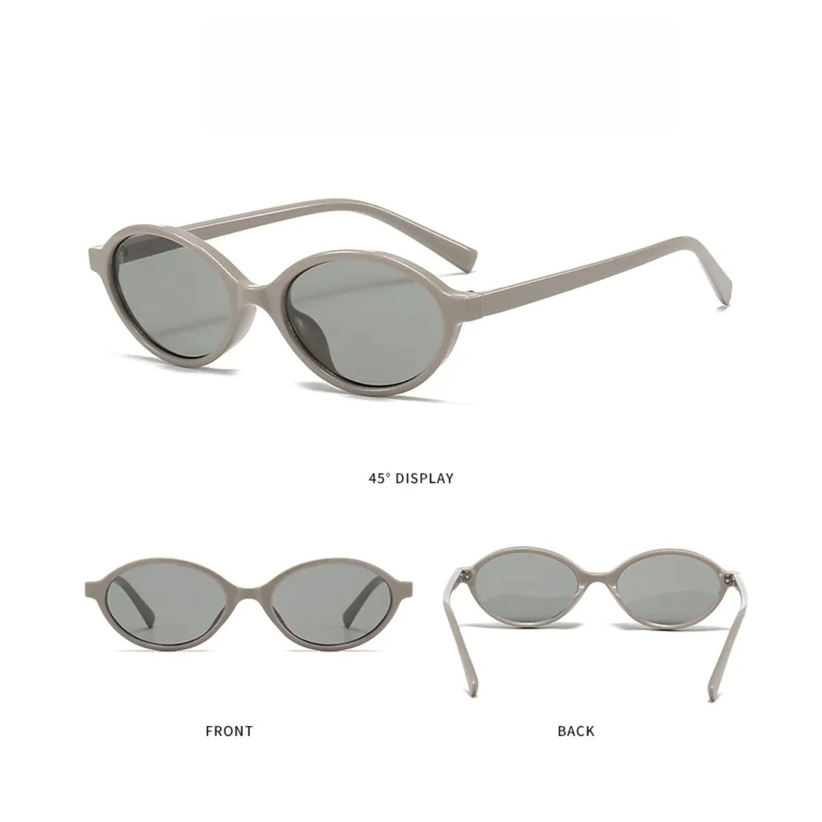 
Gafas de sol ovaladas pequeñas de policarbonato con protección UV400 - Imagen 11