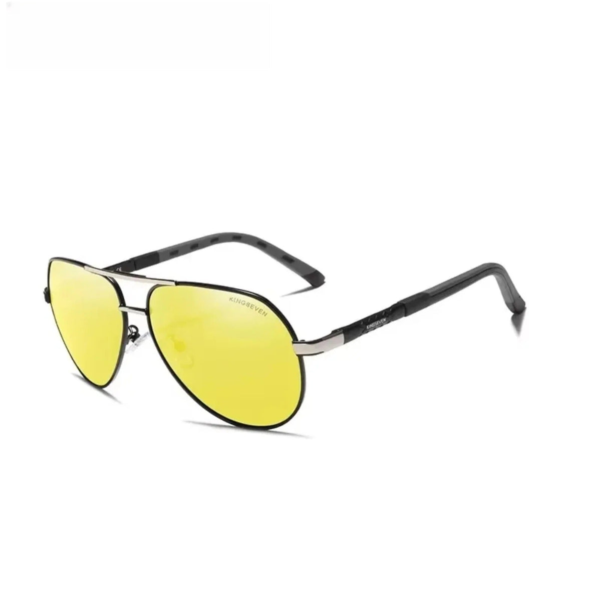 
Gafas de sol polarizadas de aluminio tipo piloto con protección UV400 - Amarillo