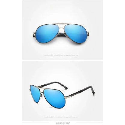 
Gafas de sol polarizadas de aluminio tipo piloto con protección UV400 - Imagen 10