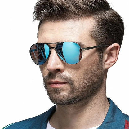 
Gafas de sol polarizadas de aleación estilo piloto con protección UV400 - Imagen 10
