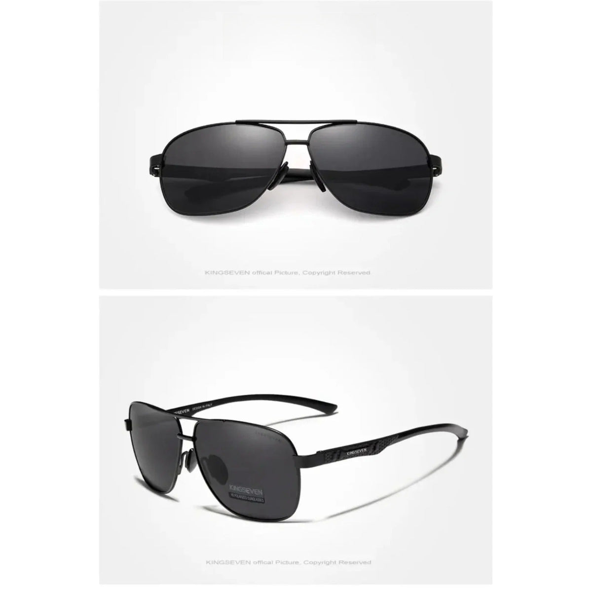 
Gafas de sol polarizadas de aluminio tipo piloto con protección UV400